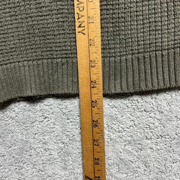 High Sierra Henley Shirt Mens Small Olive Green Waffle Knit Longsleeve Cotton - Picture 11 of 13